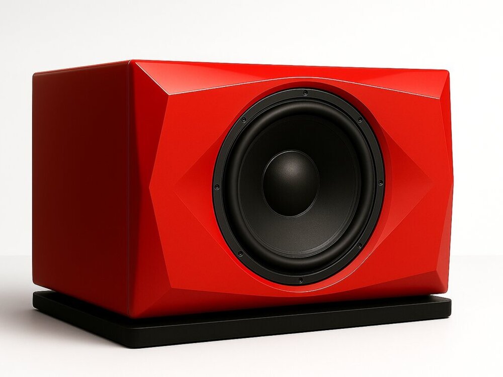 XOP AP1-S subwoofer, faceted baffle